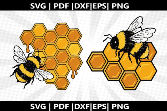 Bee Honeycomb SVG Cricut Cut File