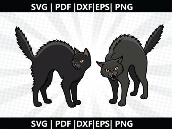 Black Cat Arch SVG Cricut Cut File: A Versatile Vector Asset for Crafters, Educators, and Small Businesses