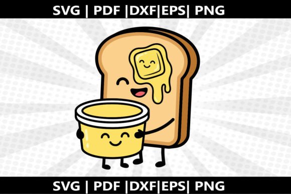 Bread Butter SVG Cricut Cut File