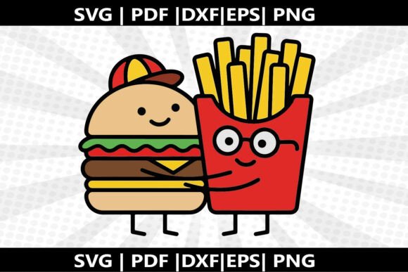 Burger Fries SVG Cricut Cut File: A Practical, Versatile Asset for Crafters and Small-Business Makers