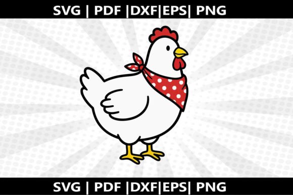 Chicken Bandana SVG Cricut Cut File: Your Go-To Digital Design for Effortless, Eye-Catching Crafts