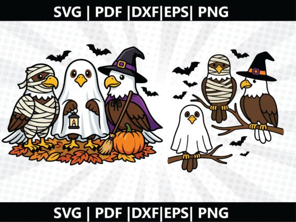 Eagle Halloween SVG Cricut Cut File