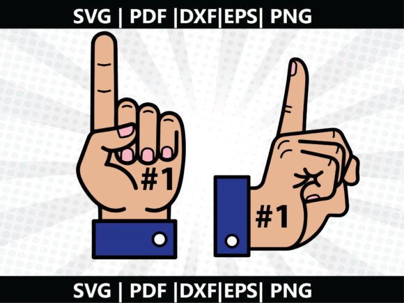 Fan Finger SVG Cricut Cut File