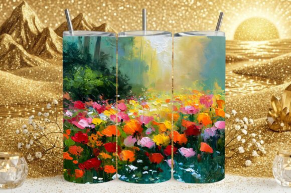 Floral Sublimation Tumbler Wrap