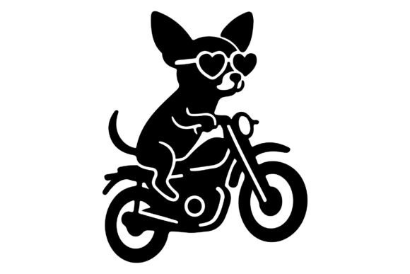 Free Chihuahua Riding Motorbike SVG & PNG: A High-Quality Digital Design for Crafters, Makers, and Entrepreneurs