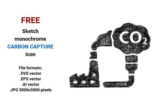 FREE Sketch Carbon Capture Icon: A Practical Resource for Designers and Developers