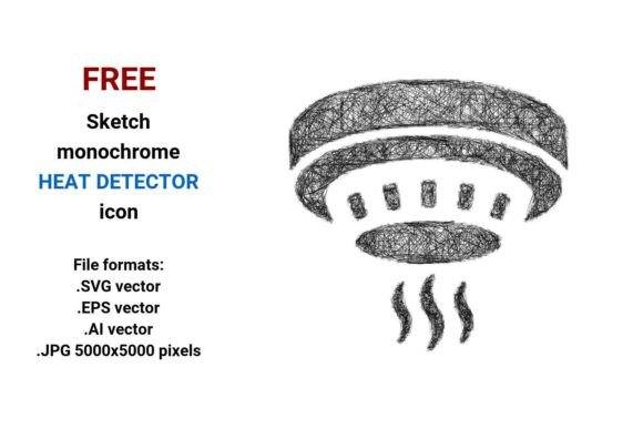 FREE Sketch Heat Detector Icon