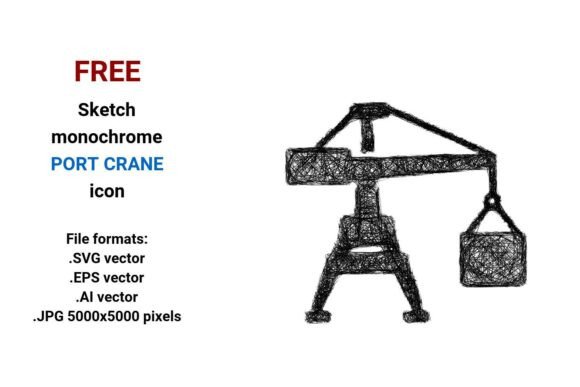 FREE Sketch Port Crane Icon: A Practical, Scalable Asset for Designers and Developers