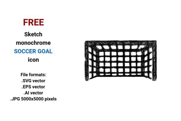 FREE Sketch Soccer Goal Icon