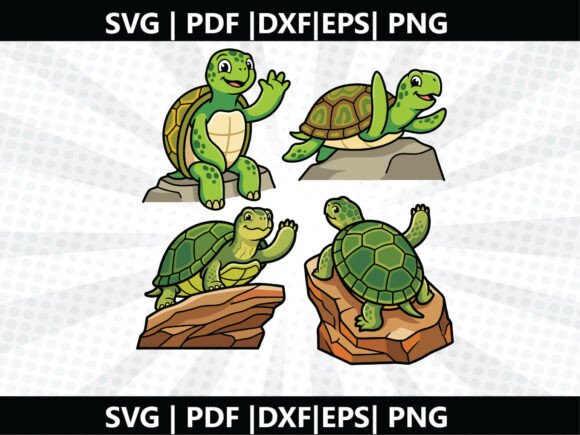 Ledge Turtle SVG Cricut Cut File