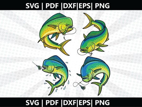 Mahi Fish SVG Cricut Cut File: Craft with Confidence, Creativity, and Coastal Charm