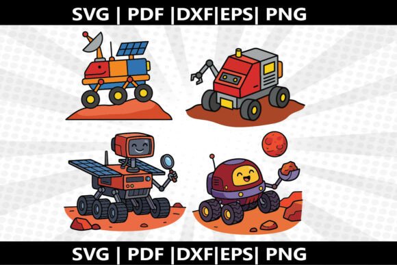 Mars Rover SVG Cricut Cut File