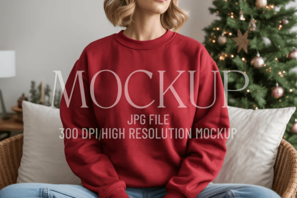 Red Crewneck Sweatshirt Mockup: A Strategic Tool for Visual Clarity and Brand Consistency