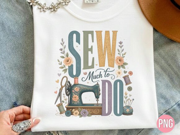 Retro Sew Much to Do PNG