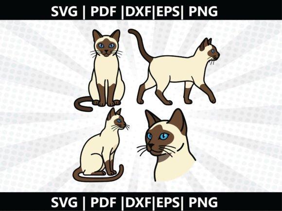 Siamese Cat SVG Cricut Cut File