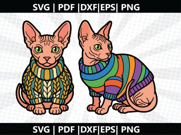 Sphynx Cat SVG Cricut Cut File