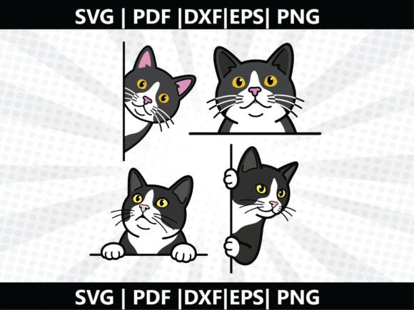 Tuxedo Cat SVG Cricut Cut File