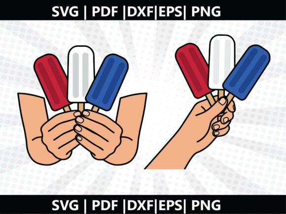 USA Ice Cream SVG Cricut Cut File