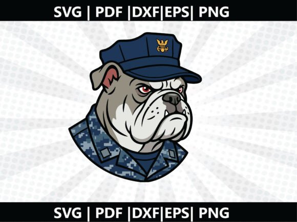 USA Navy Bulldogs SVG Cricut Cut File