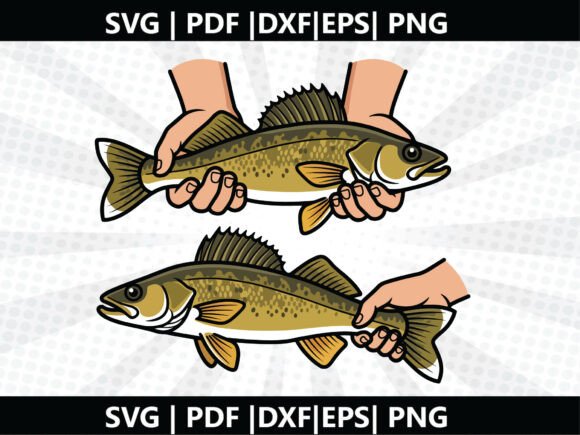 Walleye-Fish SVG Cricut Cut File: Craft with Confidence, Not Compromise